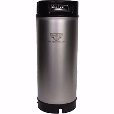 AEB 5 Gallon Ball Lock Keg with Rubber Handles - Stainless Steel Homebrew Keg / Rubber Handle AEB 5 Gallon Keg, Ball Lock, New
