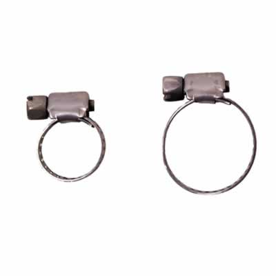 Stainless Steel Worm Clamps - Adjustable Sizes for Beer and Gas Lines / Worm Clamps - Stainless Steel - Choose Your Size