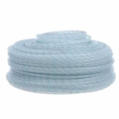 Clear Braided Hose for Gas or Beer - 1/4" ID, 1/2" OD / Gas or Beer Hose, Clear, 1/4" ID , 1/2" OD Braided