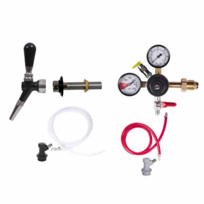 1 Faucet Nitro Fridge Kit with CMB V3 Nitro Faucet and CMB Nitro Regulator / Single Faucet Fridge Kit for Nitro with CMB V3 Nit