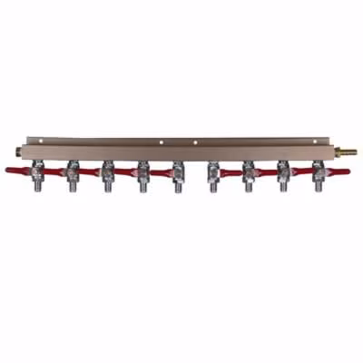 Air Distributor - 9-Way with Check Valves & Shutoffs / Air Distributor - 9-Way with Check Valves & Shutof