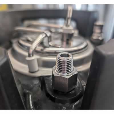 Stainless Steel 1/4" MPT Adapter Plug for Cornelius Kegs (Alternate View 4)