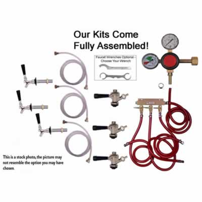 3 Faucet Fridge Commercial Kegerator Conversion Kit (Alternate View 2)