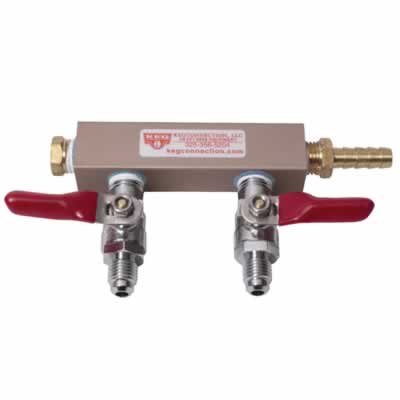 Air Distributor - 2-Way with Check Valves & Shutoffs / Air Distributor - 2-Way with Check Valves & Shutof