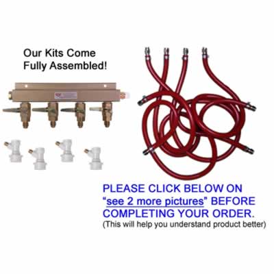 4-Way Gas Manifold Extension Kit (Alternate View 2)