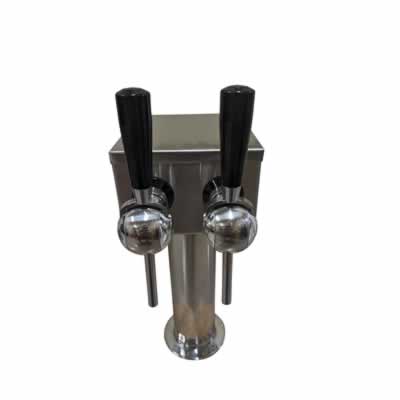 Two Faucet T Tower with 2 CMB SS Rotary Valves, St