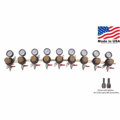 Taprite 9-Body Secondary CO2 Regulator (Alternate View 2)