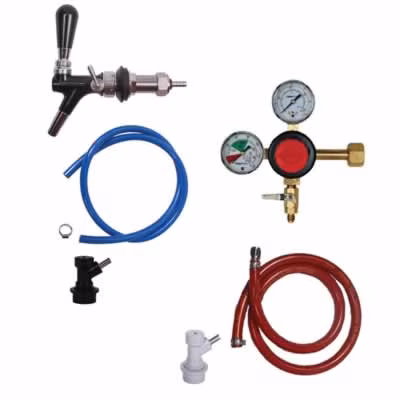 1 Faucet Fridge Conversion Kit with Flow Control Faucets / 1 Faucet Fridge Flow Control Kit