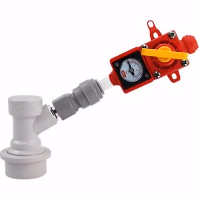 BlowTie Diaphragm Spunding Valve with Built-In Gauge and CMB Disconnect / BlowTie Spunding Valve w/ Built-In Gauge & CMB Dis