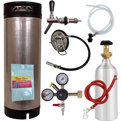 Fizz Kit PLUS, Complete Fridge/Wall Shank Kit, with Flow Control Faucet / Fizz Kit PLUS, Complete Fridge/Wall Shank Kit, wit