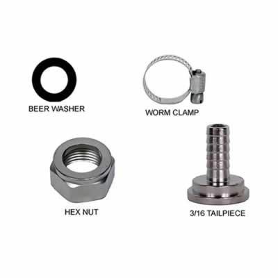 Shank, Beer Line Connection Kit (Alternate View 2)