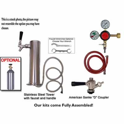 Single Faucet Tower Commercial Keg Kit (Alternate View 2)
