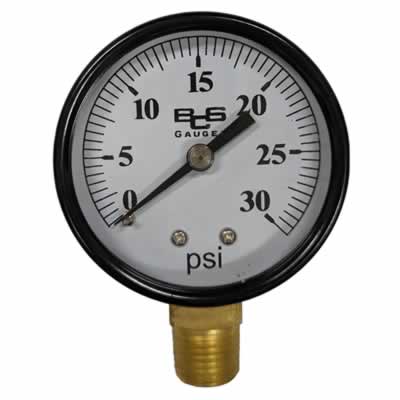 0-30 PSI Pressure Gauge for Beverage Regulators / 0-30 PSI Gauge