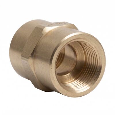 1/4" FPT x 1/4" FPT Brass Coupler (Alternate View 2)
