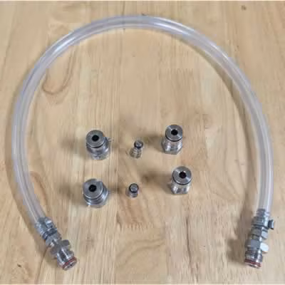 Ball Lock and Pin Lock Keg Jumper Post w/ Hose - Cleaning Adapter for Connecting Liquid to Liquid / Ball Lock and Pin Lock Keg Jumper Post with hose,