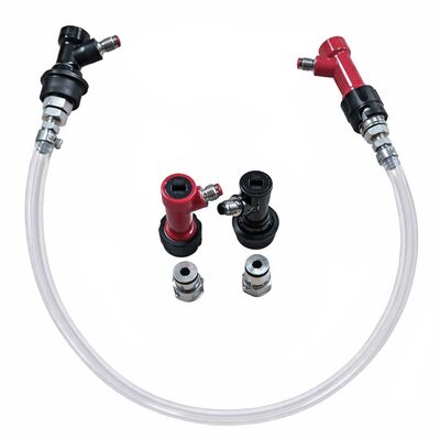 Ball Lock and Pin Lock Keg Jumper Post w/ Hose - Cleaning Adapter for Connecting Liquid to Liquid (Alternate View 2)