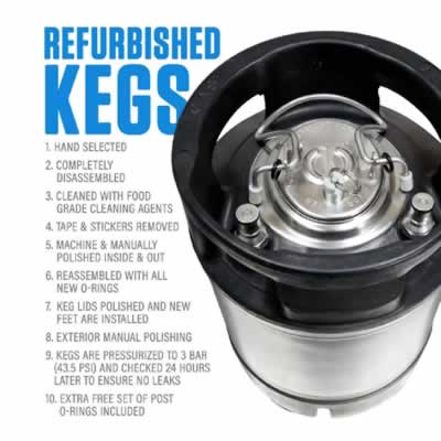 Refurbished 18+ Liter Ball Lock Keg (AEB, Safer, Cornelius Brands) (Alternate View 5)