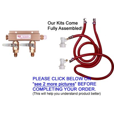 2-Way Gas Extension Kit for Air Distributors (Alternate View 3)