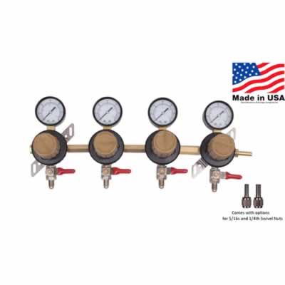 Taprite 4-Body Secondary CO2 Regulator (Alternate View 2)