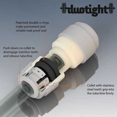 Duotight 8mm (5/16") Push-In Ball Valve Fitting (Alternate View 3)