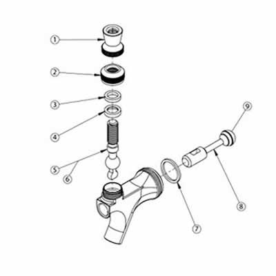 Standard Faucets Parts (Alternate View 1)