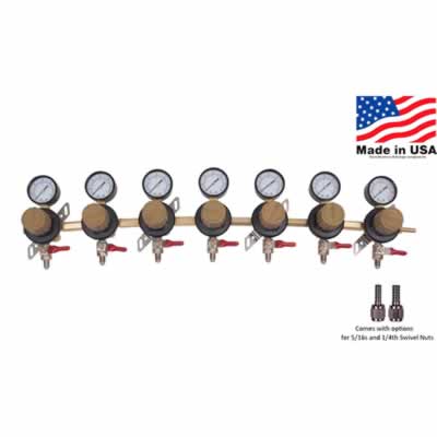 Taprite 7-Body Secondary CO2 Regulator (Alternate View 2)