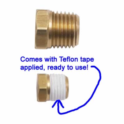 1/4" MPT Plug (Male Pipe Thread Plug) (Alternate View 2)