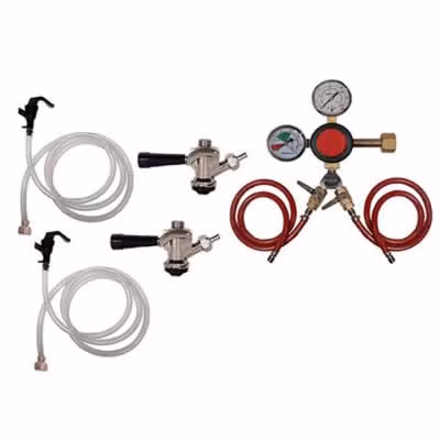 2-Faucet Basic Commercial Beer Dispensing Kit / 2 Faucet Basic Commercial Kit