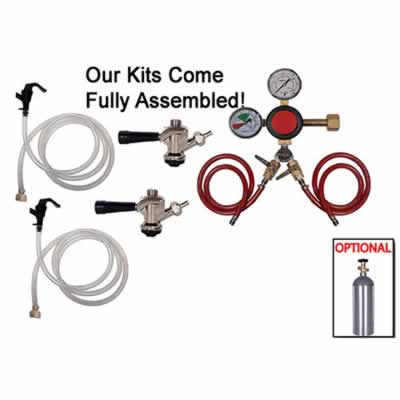 2-Faucet Basic Commercial Beer Dispensing Kit (Alternate View 2)