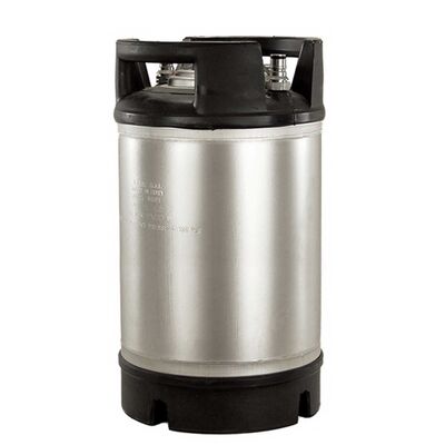 AEB 3 Gallon Ball Lock Keg with Rubber Handles - Stainless Steel Homebrew Keg / 2.5 Gallon Rubber Top Kegs (NEW) Ball Lock