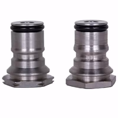Refurbished Firestone Ball Lock Keg Posts - Complete Pair with New Universal Poppet Valves / Used, Firestone Ball Lock Keg Posts - Complete Pai