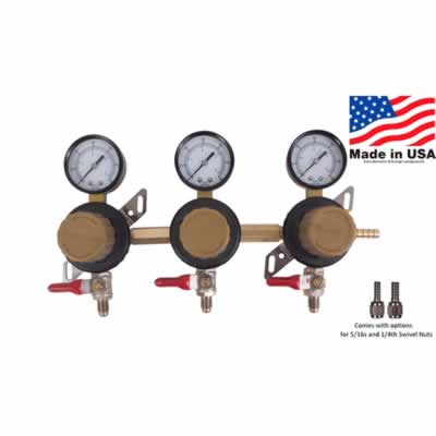 Taprite 3-Body Secondary CO2 Regulator (Alternate View 2)