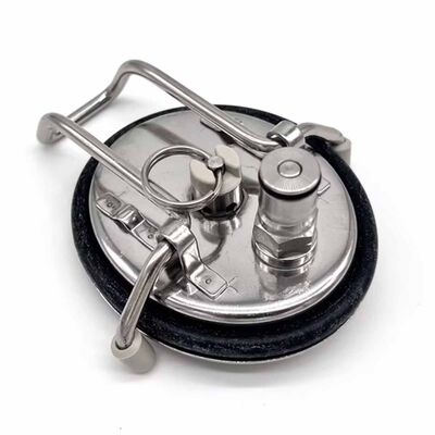 Stainless Steel Keg Lid with Liquid Ball Lock Post / Stainless Steel Keg Lid with Liquid Ball Lock Post
