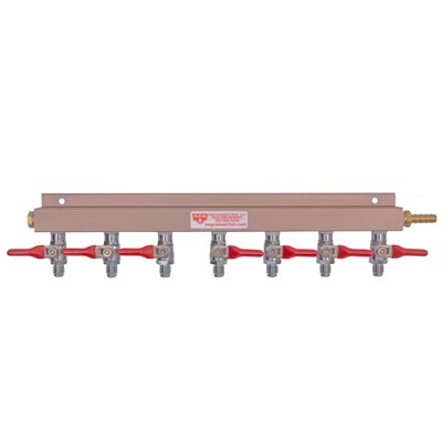 Air Distributor - 7-Way with Check Valves & Shutoffs / Air Distributor - 7-Way with Check Valves & Shutof
