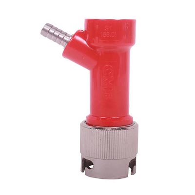 Pin Lock Disconnect w/ Metal Collar (Liquid) 1/4" Barb / Pin Lock Disconnect w/ Metal Collar (Liquid) 1/4"