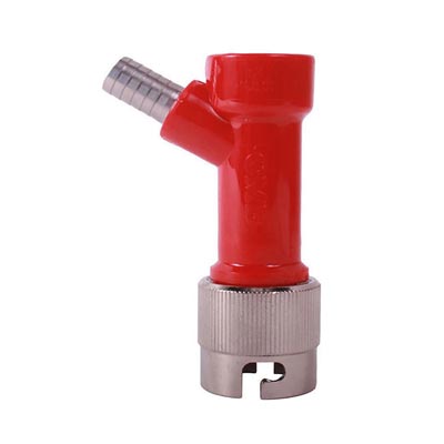 Pin Lock Disconnect w/ Metal Collar (Gas) 3/8" Barb / Pin Lock Disconnect w/ Metal Collar (Gas) 3/8" Bar