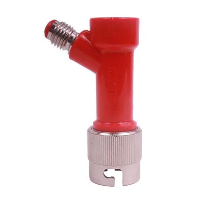 Pin Lock Disconnect w/ Metal Collar (Gas) 1/4" Barb / Pin Lock Disconnect w/ Metal Collar (Gas) 1/4"
