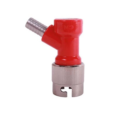 Pin Lock Disconnect Short w/ Metal Collar (Gas) 3/8" Barb / Pin Lock Disconnect Short w/ Metal Collar (Gas)