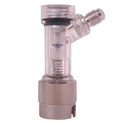 Pin Lock Check Valve Gas Disconnect 1/4" MFL w/ Metal Collar / Pin Lock Check Valve Gas Disconnect 1/4" MFL