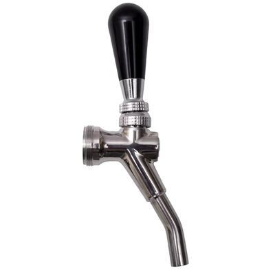 CMB V3S Faucet with Bent Nozzle, Stainless Steel, Forward Sealing, Creamer Action / CMB V3S Faucet with Bent Nozzle, Stainless Steel,