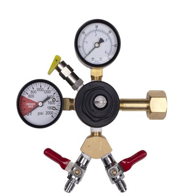 CMB CO2 Regulator with WYE, Double Gauge | Beer Gas Regulator / CMB CO2 Regulator with WYE, Double Gauge | Beer Ga