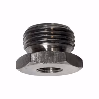 GovReg®  Adapter, Male Beer Shank Thread (29/32-14) to female 1/4" FFL (7/16-20) Stainless Steel / GovReg®  Adapter, Male Beer Shank Thread (29/32-14