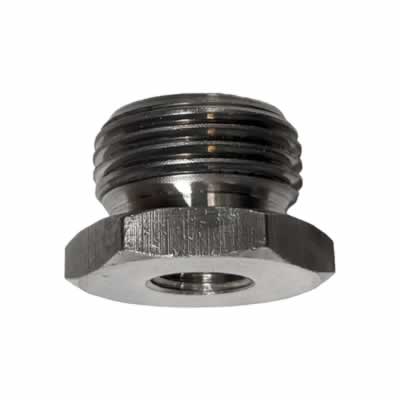 GovReg® Adapter, Male Beer Shank Thread (29/32-14) to female 1/4" FFL (7/16-20) Stainless Steel / GovReg®  Adapter, Male Beer Shank Thread