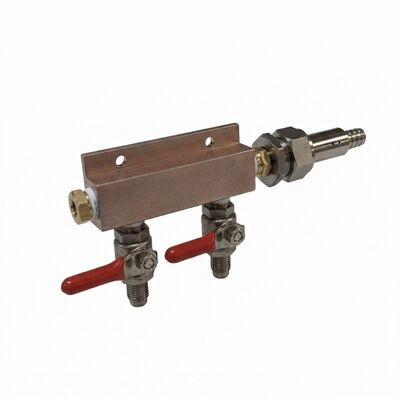 GovReg® Controlled Air Distributor/Manifold- 2 way with 1/4" MFL Check Valves (Alternate View 2)