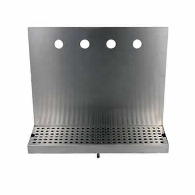 Drip Tray for 4 Faucets, 16" Wide (w/ Drain) / Drip Tray for 4 Faucets, 16" Wide (w/ Drain)