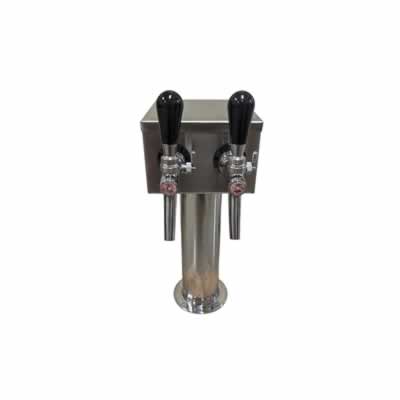 Two Faucet T Tower with 2 CMB SS Flow Control V10