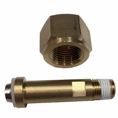 European & Asian CO2 Cylinder Nipple and Nut Connector (Alternate View 2)