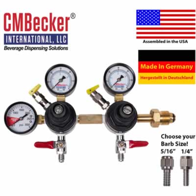 CMB Professional Dual Body Nitrogen Beer Gas Regulator (Alternate View 2)