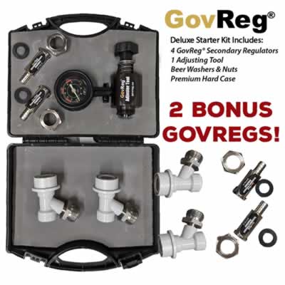 GovReg® Homebrew Ball Lock Deluxe Starter Kit (4 GovRegs + Adjusting Tool) (Alternate View 2)