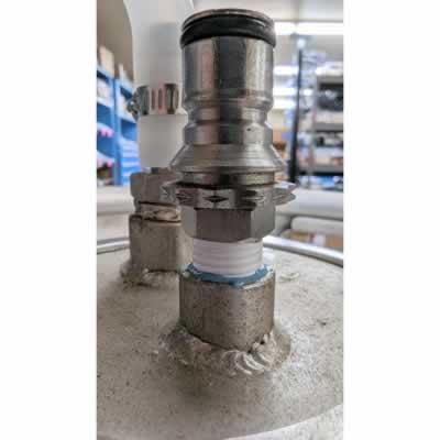 Cornelius Keg Plug Adapter - 19/32" x 1/4" MPT (Alternate View 2)